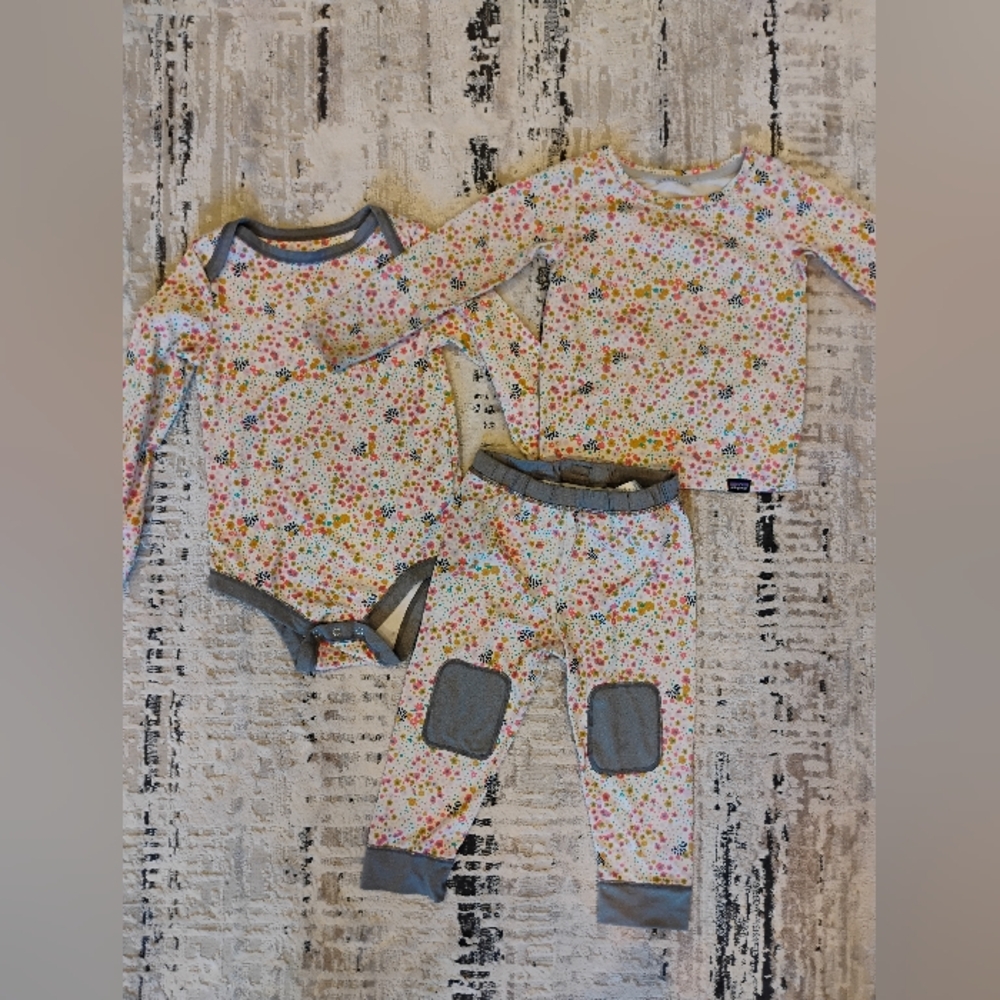 Patagonia Kids Matching Set - Multicolor Floral